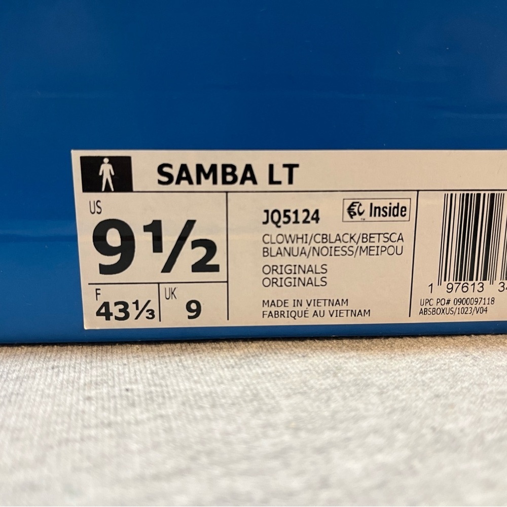 Adidas Original Sambas LT White With Red Tabs Men’s Shoe Size 9.5 JQ5124 - Picture 11 of 11